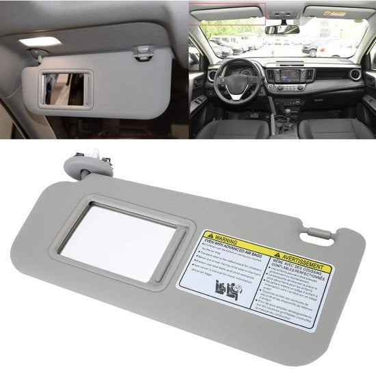 Kit di riparazione parabrisi lato guidatore sinistro - Kit riparazione parabrisi - Parabrisi parasole - Kit riparazione parabrisi - Adatto per RAV4 2006-2009 - Grigio - Vetrata parabrisi