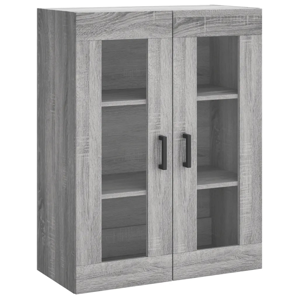 Credenza-Buffet-Armadio da cucina Grigio Sonoma 69,5x34x180 cm in Legno Multistrato 670295