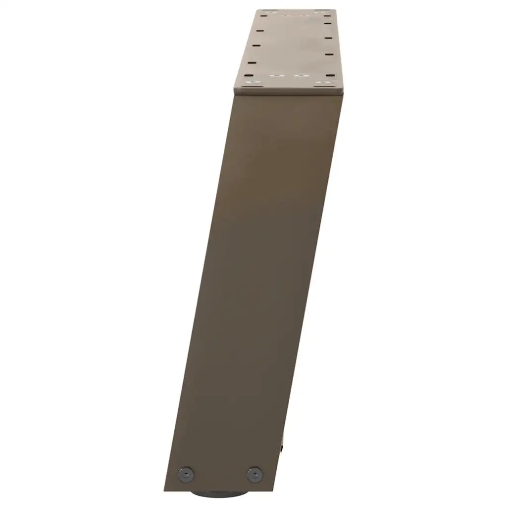 Gambe per Tavolino da Caff¨¨ a Forma di U 2 pz-Set di 2 Gamba per Tavolo Acciaio Naturale 60x(30-31) cm Acciaio 916990