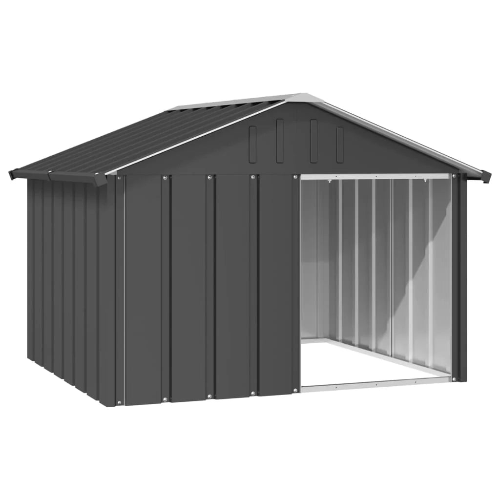 Cuccia per cani 116,5 x 103 x 81,5 cm acciaio zincato antracite 02_0043436