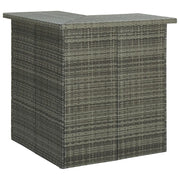 Set Bar da Giardino 16 pz con Cuscini in Polyrattan Grigio 3064930