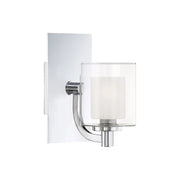 Applique bagno Kolt cromata vetro opale G9 3W Quoizel