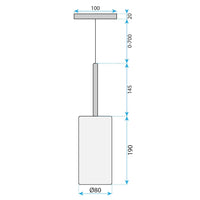 Lampada Da Soffitto APP1700-1CP Amber C