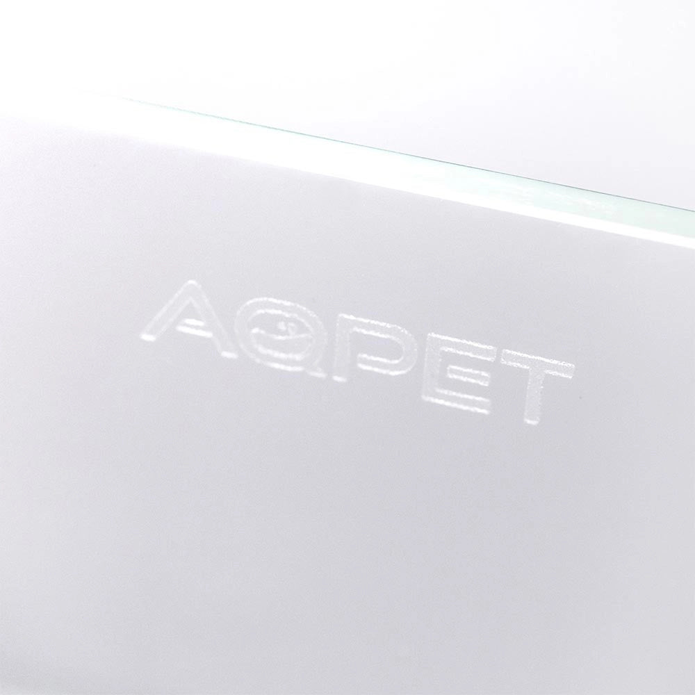 Aqpet Reef Kubic 50 marine cm50x50x50h - vasca in vetro extrachiaro con supporto e sump Colore: Nero