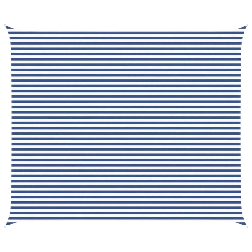 Vela da ombra solare Blu e Bianco 6 x 5 m