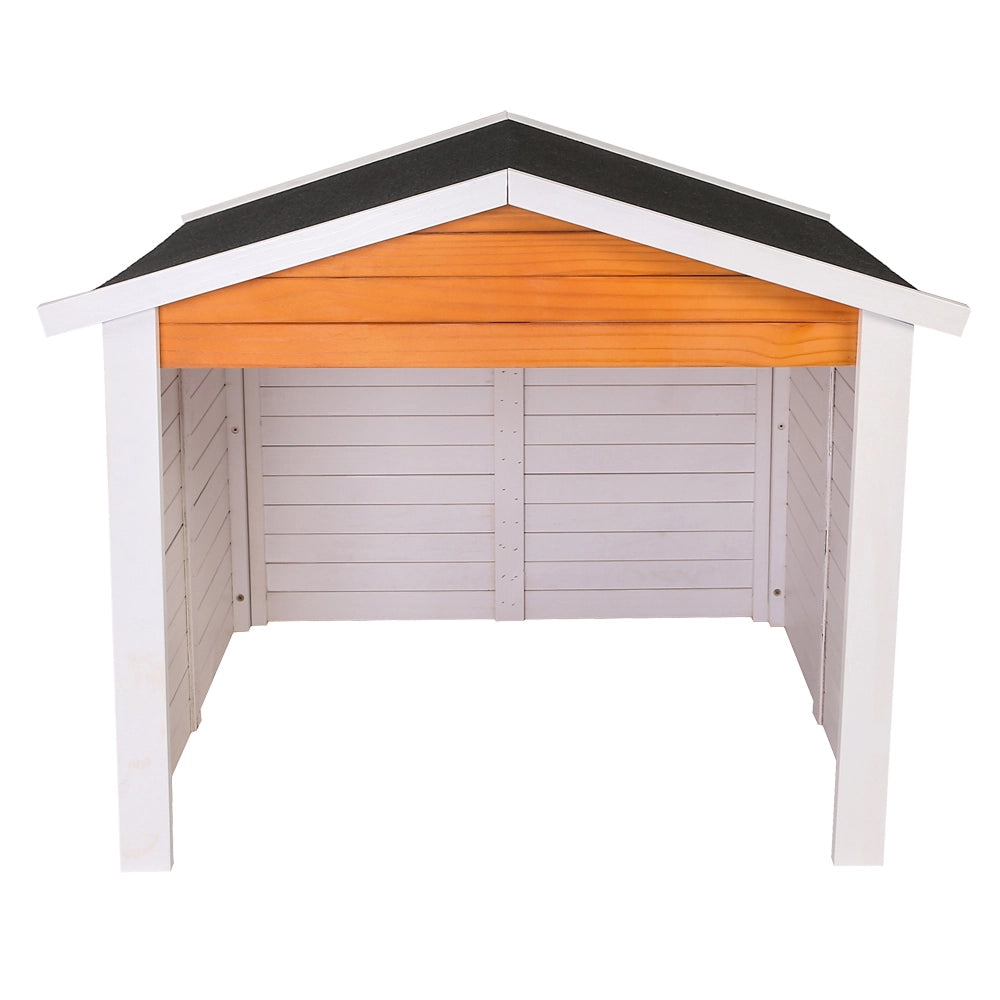 Garage robot tagliaerba, legno 87x80x70 cm, Copertura per rasaerba con tetto bitumato