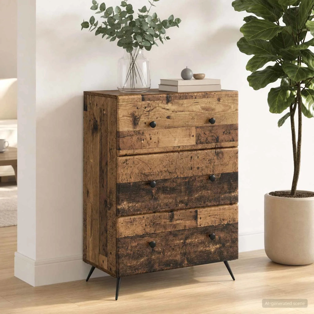 Mobile con Cassetti Legno antico 66 x 34,5 x 90 cm 895533