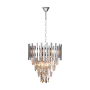 Lampadario cristallo cromato ASPEN ML5997 9xE14 dimmer Milagro