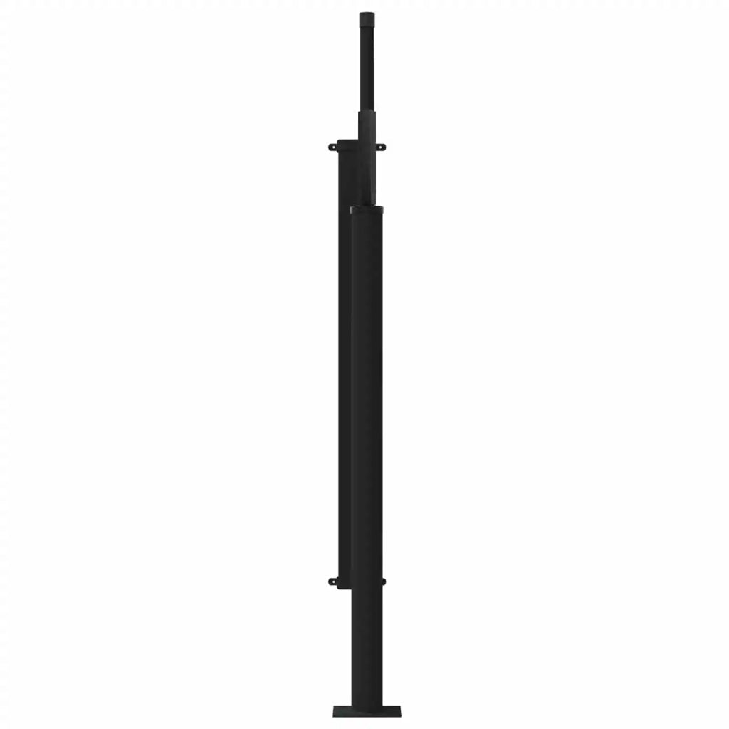 Tenda laterale retrattile-Tenda parasole per balcone Grigio 500 x 100 cm Poliestere