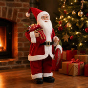 Statuetta di Babbo Natale Rosso 62 cm Poliestere 42050762