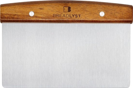 Pasta per impasto in acciaio inossidabile 18 cm con manico in legno - forni, accessori, lievitazione acida