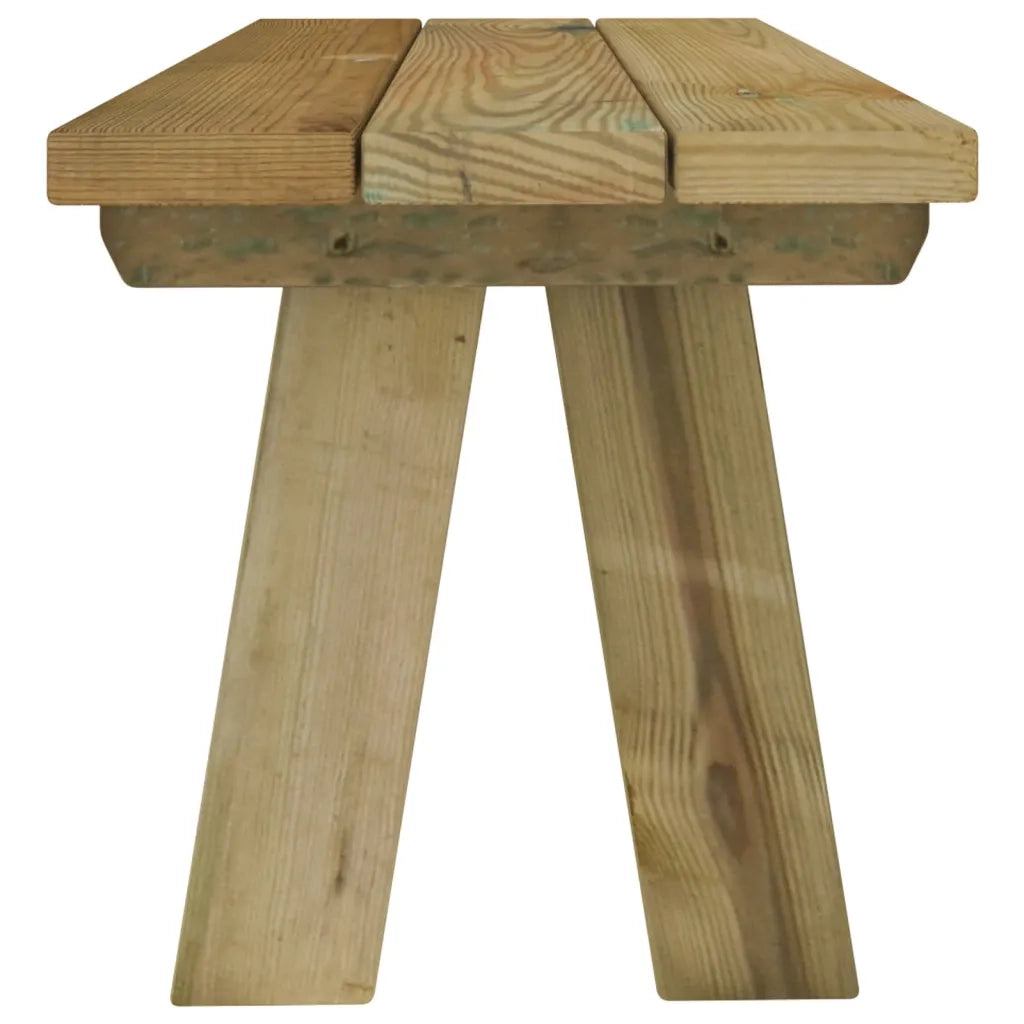 Panchina da Giardino 110 cm in Massello di Pino Impregnato 318173