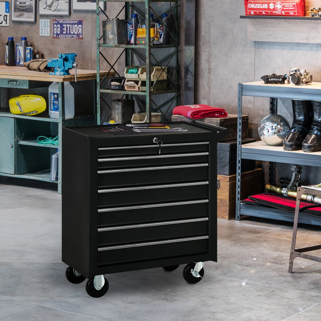 Carrello con Cassetti ¨C zephmum ¨C Nero, Metallo, 69x33x75cm