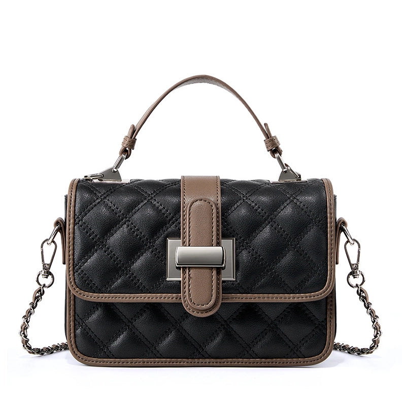 Borsa tote LOVEVOOOK in vera pelle da donna, borsa a tracolla grande nera