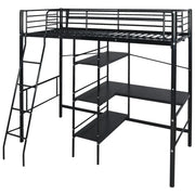 Letto con materasso Nero 200 x 90 cm Metallo