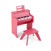 Mini pianoforte digitale con 25 tasti 38 x 24 x 47 cm con modalità di apprendimento atmosfera accogliente MDF rosa 20_0018338
