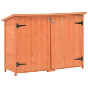 Casetta da giardino cabina ripostiglio casetta da esterno robusta casetta per attrezzi 128 x 42 x 91 cm legno marrone 02_0022382