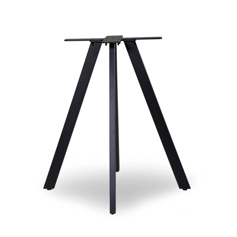 Base Tavolo Acciaio Ronny Nero Cm 69x69h72