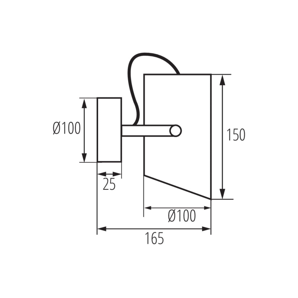 Applique spot tubo regolabile LARATA E27 5W Kanlux