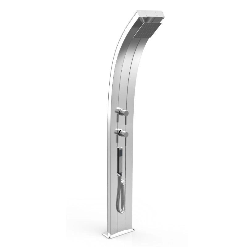 Doccia Solare In Alluminio Dada 40 Litri Con Miscelatore E Doccetta Mobile  Colore Inox Paint Cv-D340/9007