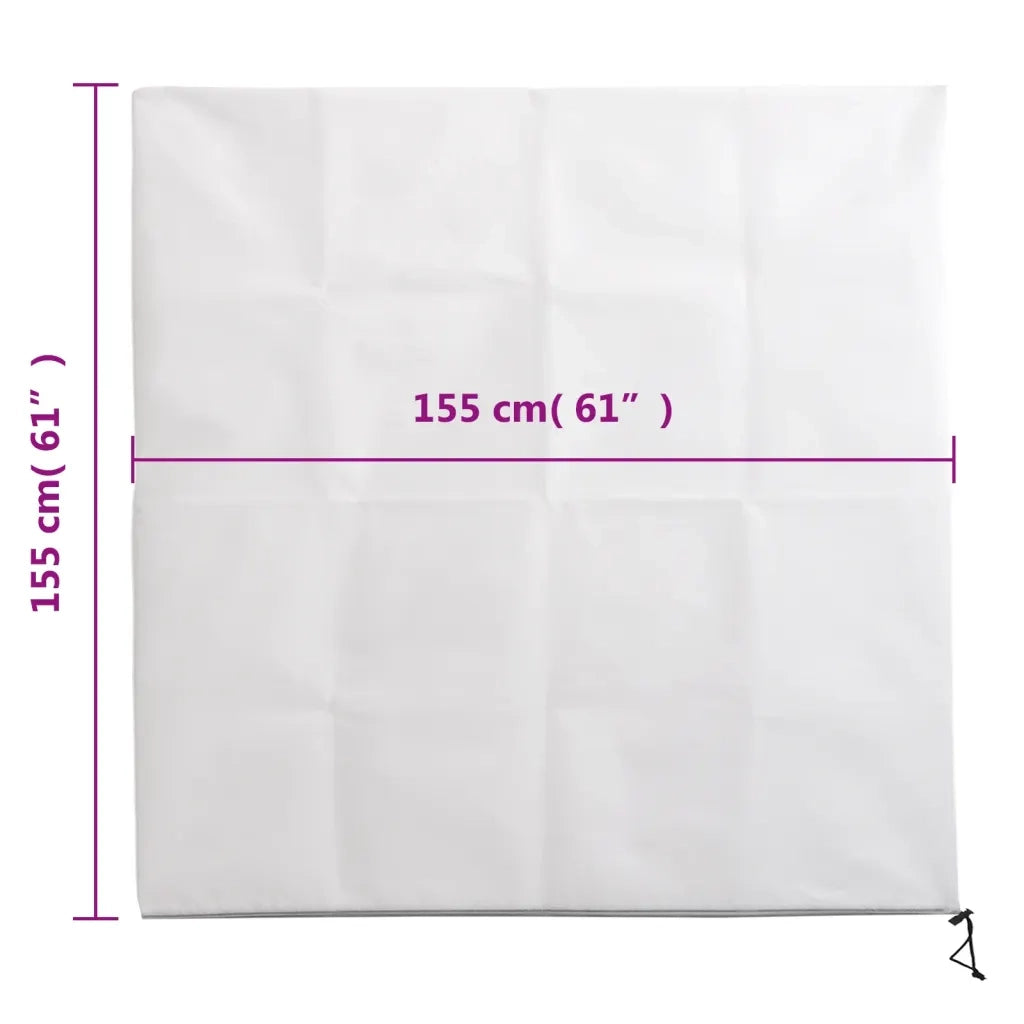 Coperture con Cerniera per Piante 2 pz 70 g/m2 1,55x1,55 m CFW1237138