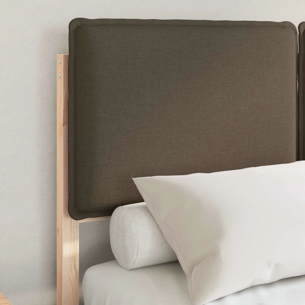 Letto con Testiera Rivestita Talpa 120 x 190 cm Pino massello