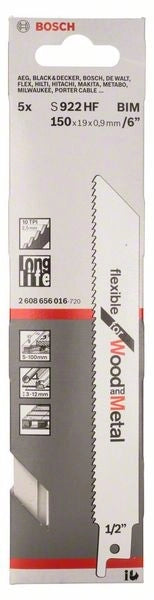 2608656016 - Set 2 lame per sega universale S 922 HF Flexible for Wood and Metal