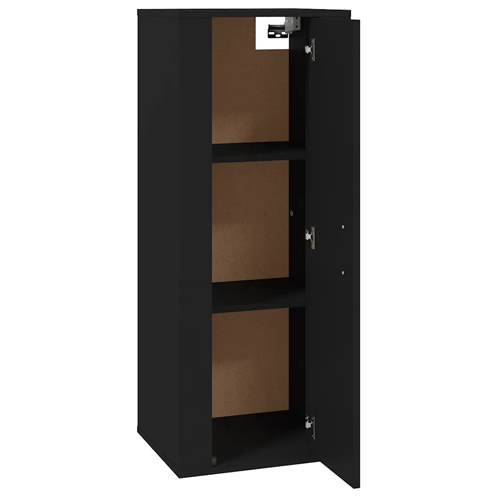 Mobile Porta TV a Parete-Mobile per TV-Credenza TV Nero 40x34,5x100 cm