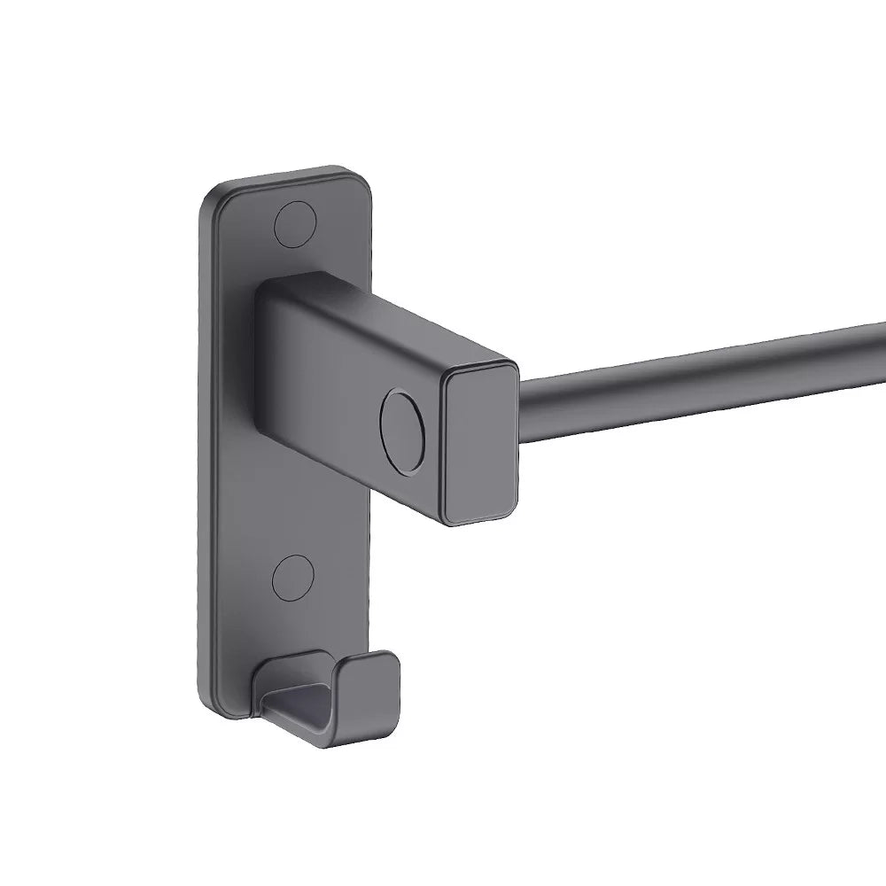 Porta salviette 60 cm accorciabile nero opaco - Serie Blend