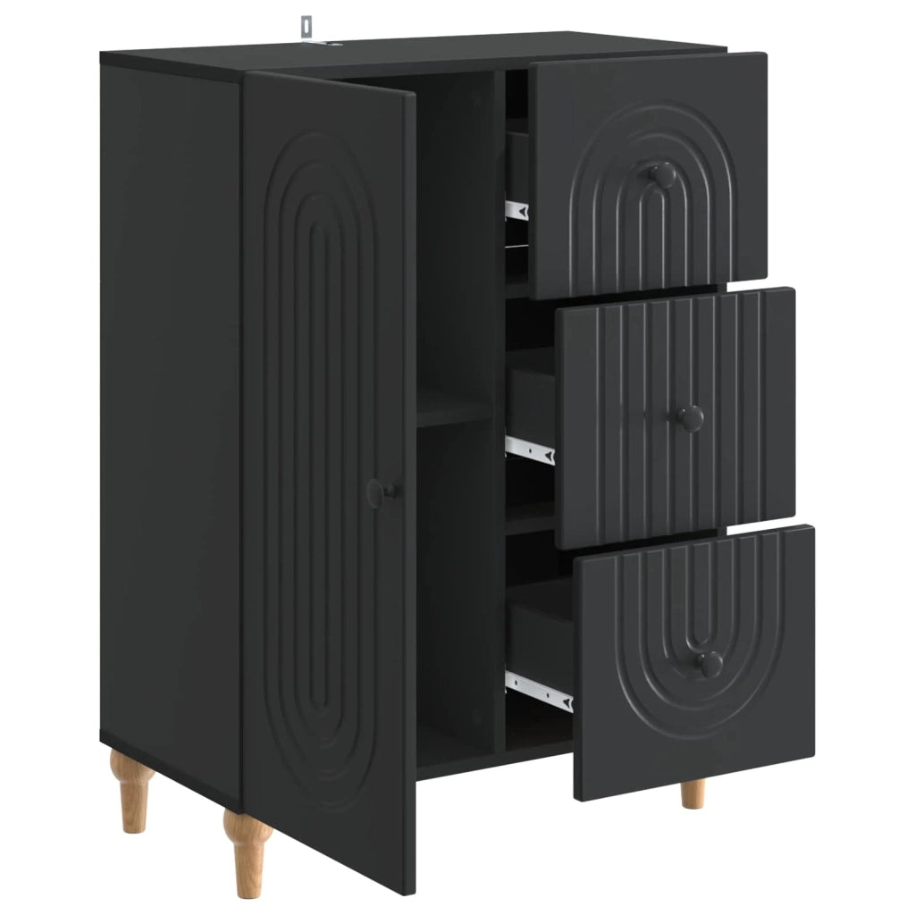 Credenza Nero 66 x 34,5 x 90 cm Legno ingegnerizzato 894166