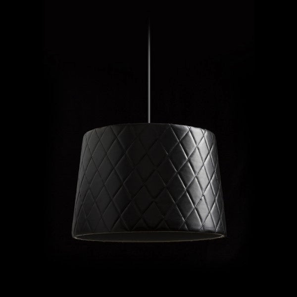 Lampadario BEAT 38  paralume a sospensione nero   max. 28W