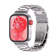 Cinturino per orologio da polso - Materiale in acciaio inossidabile - Resistente allo scorrimento - Compatibile con Huawei Watch Fit 3 - Esperienza di portata di alta qualità - Adatto per orologi da polso - Stile...