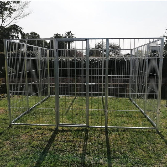 Box per cani da esterno con zincatura a caldo da 300x300x altezza 180 cm