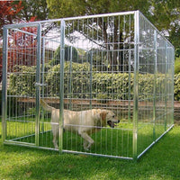 2 box per cani da esterno con zincatura a caldo ciascuno da 300x200x altezza 180 centimetri