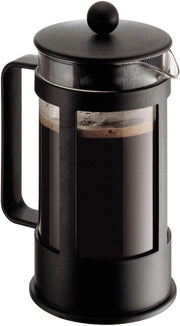 Caffettiera a stantuffo - French Press - resistente al lavastoviglie - 10 litri - nero