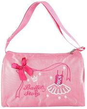 Borsa per Ragazze con Tessuto di Nylon - Leggera - 27x16x20cm - Opzione Rosa/Blu Scuro