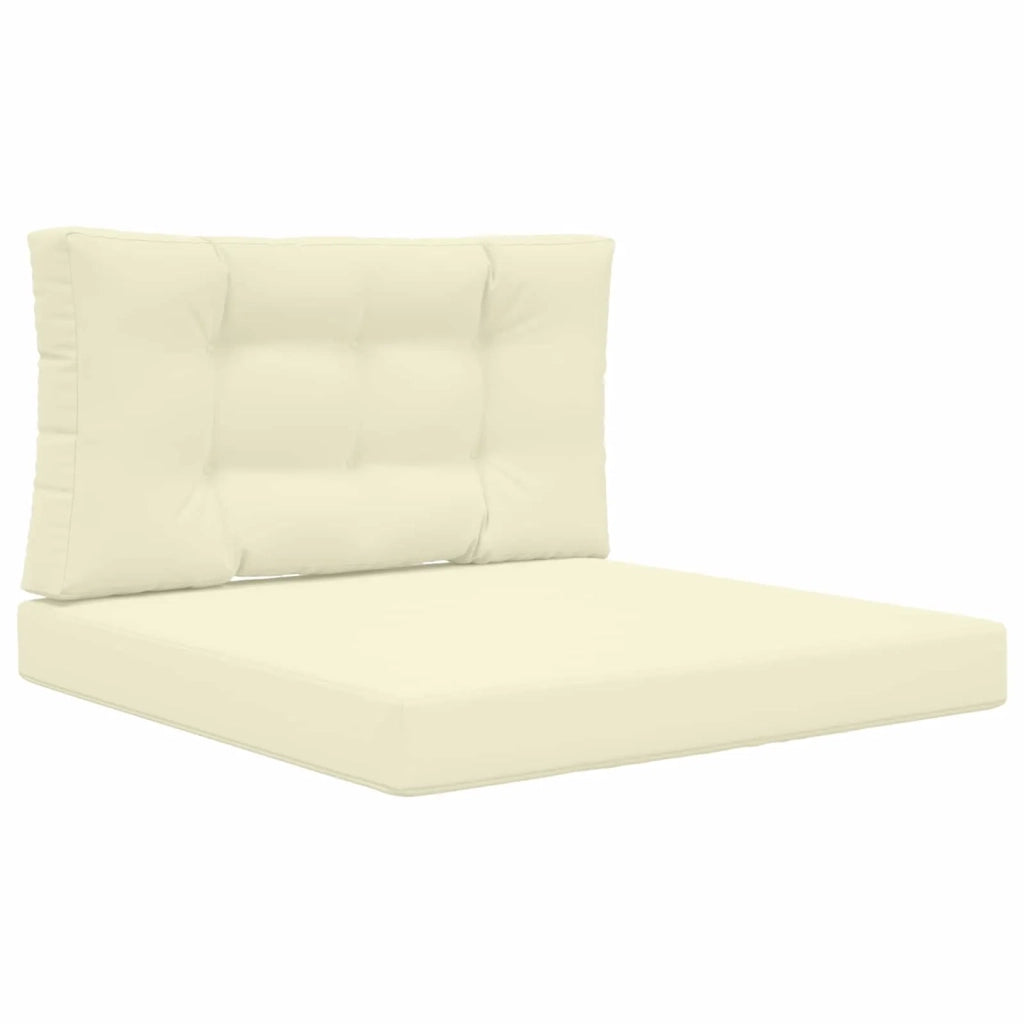 Cuscino per divano da esterno 2 pcs Crema Poliestere