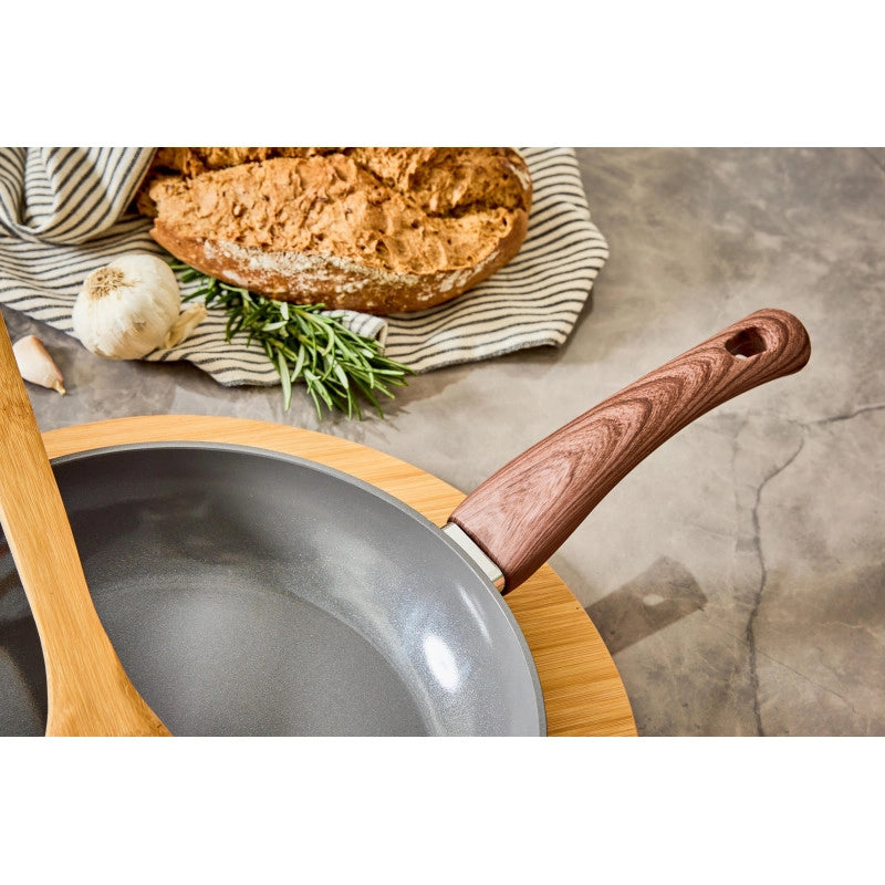 Set di 6 Padelle Alluminio Forgiato 32 Eco-bright Con Rivestimento Ceramica Amico Safe&sure