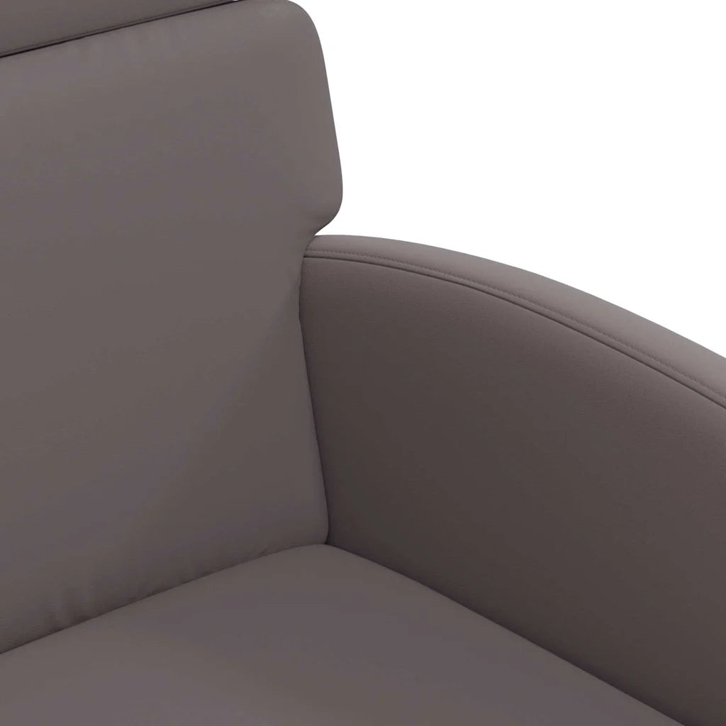 Sedie da Pranzo con Ruote 2 pcs Grigio 58 x 65 x 98 cm