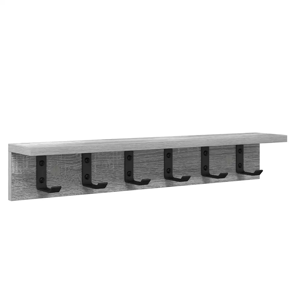 Appendiabiti a muro Grigio Sonoma 60 x 10,5 x 10,5 cm 874360