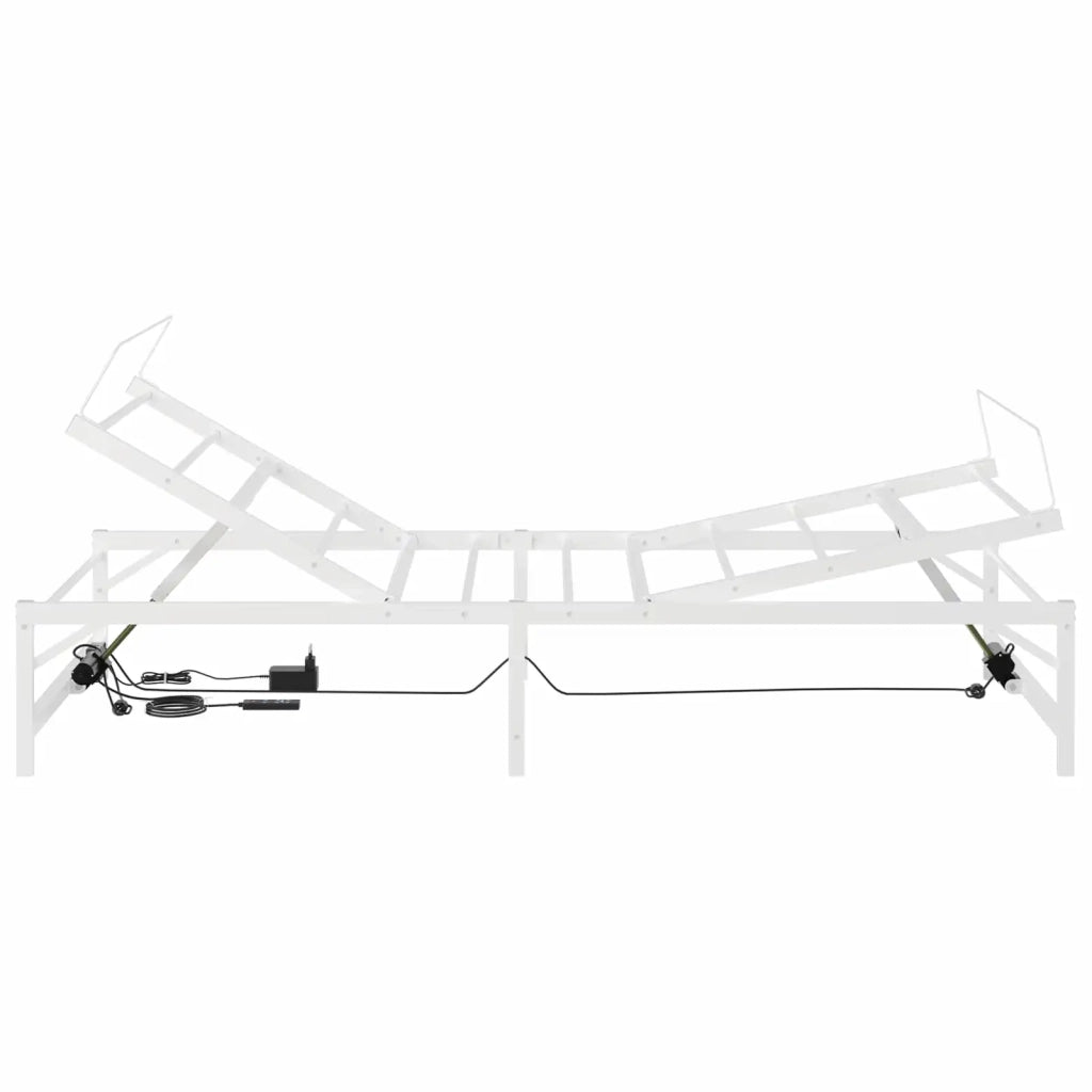 Telaio Letto Elettrico Regolabile Bianco 75 x 190 cm Acciaio 42021394