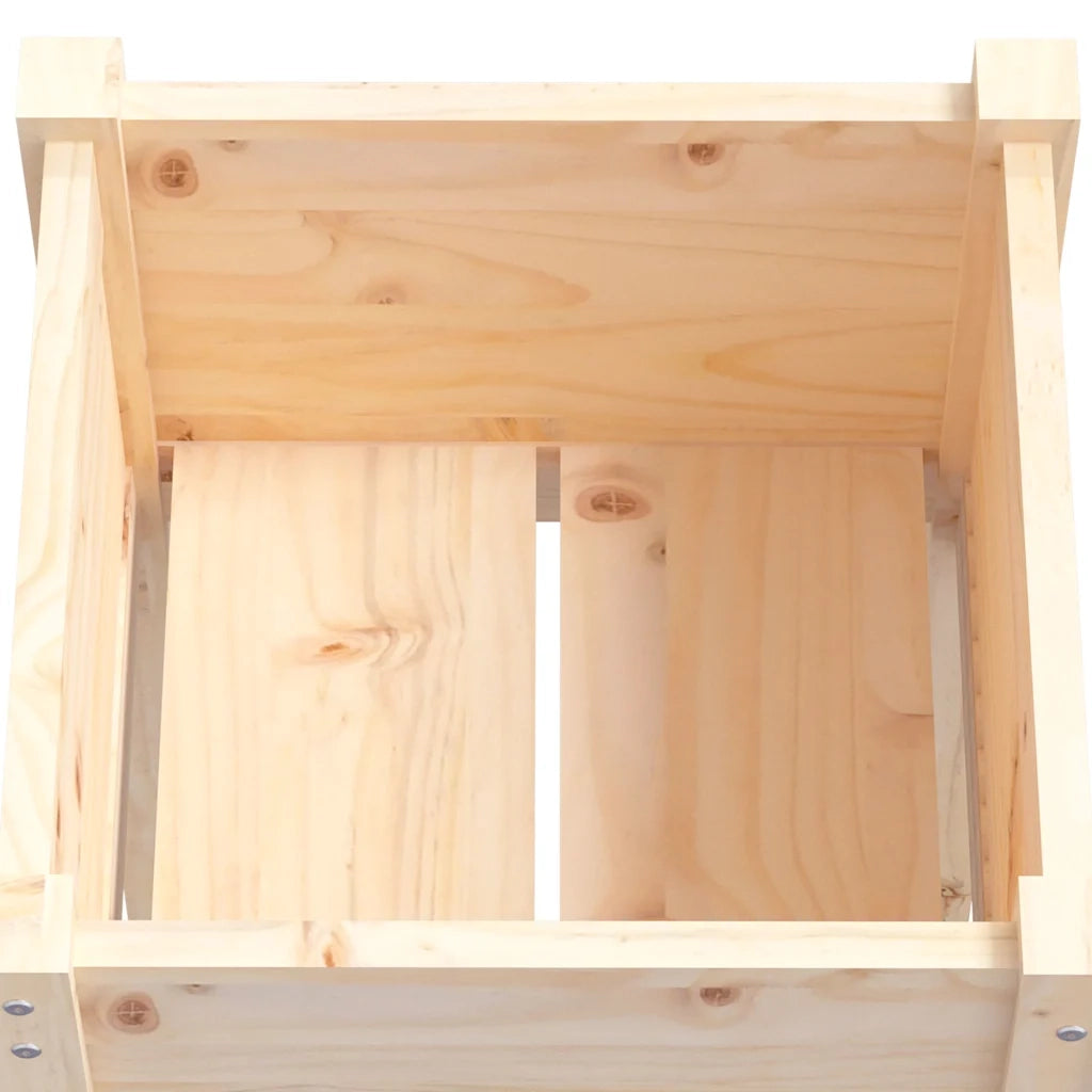 Fioriere da Giardino 2 pz 40x40x70 cm in Legno Massello di Pino cod mxl 67041