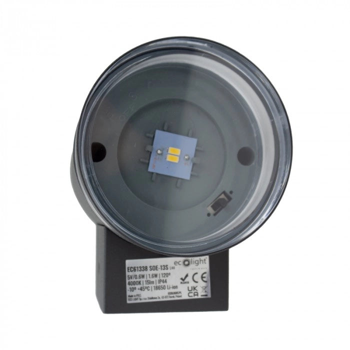 Lampada solare da parete LED 1,6W 4000K crepuscolare Ecolight