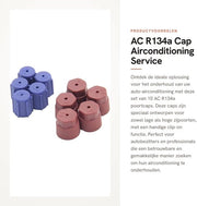 Capsule di condizionamento dell'aria 10 pezzi - Capsule di servizio R134a - Coperture di pressione bassa/alta - 13mm/16mm - Resistenti alla pressione - Resistenti alla corrosione - Capsule di condizionamento dell'aria