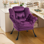 POLTRONA Relax con struttura in metallo Viola