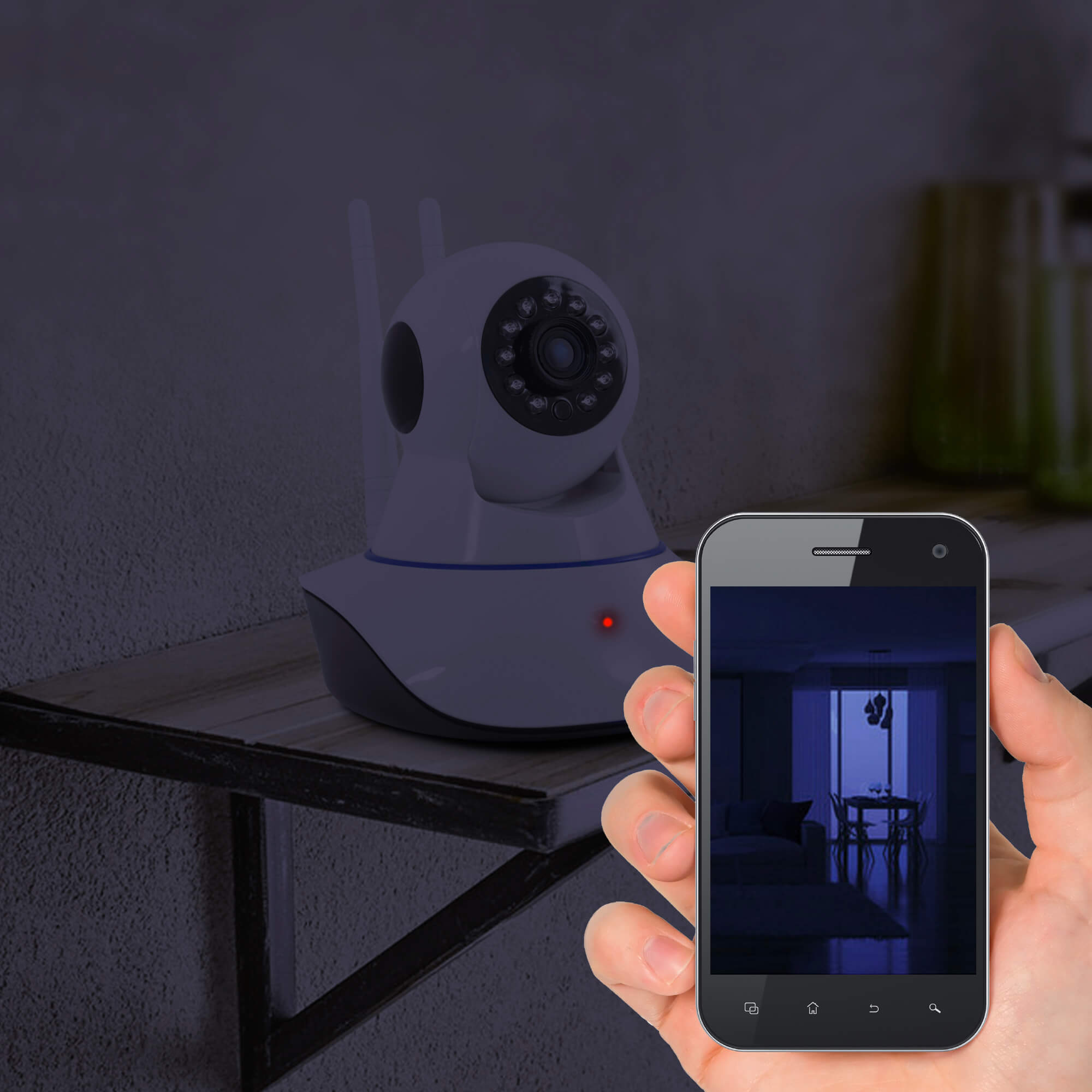 Telecamera WiFi da interno Motorizzata 720P Avidsen