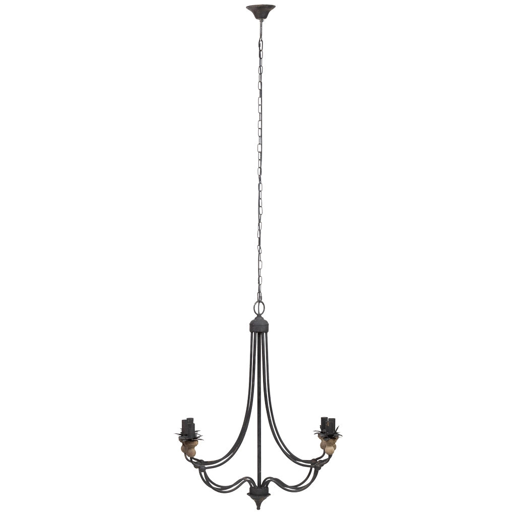 Lampada da soffitto in metallo nero D69x86h cm