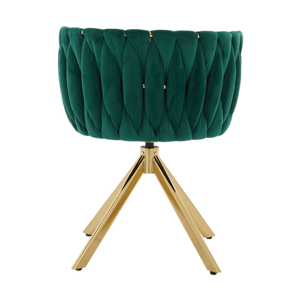Poltrona in Velluto Girevole con Struttura in Metallo ¨C MINIMAL ¨C Set 2 Pezzi