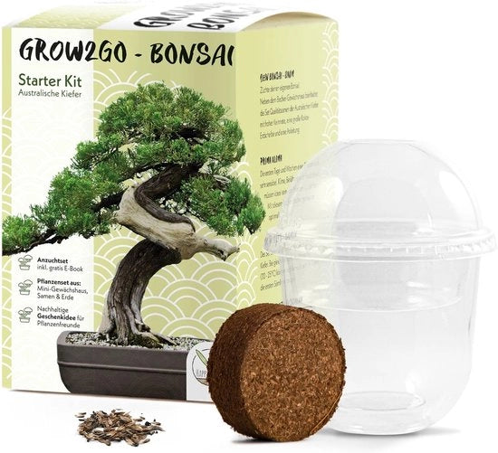 Kit di Avvio per Bonsai - Set di Crescita, Bonsai, Regalo Sostenibile - 1 Pezzo
