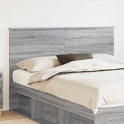 Testiera con testiera Grigio Sonoma 150 cm Legno multistrato